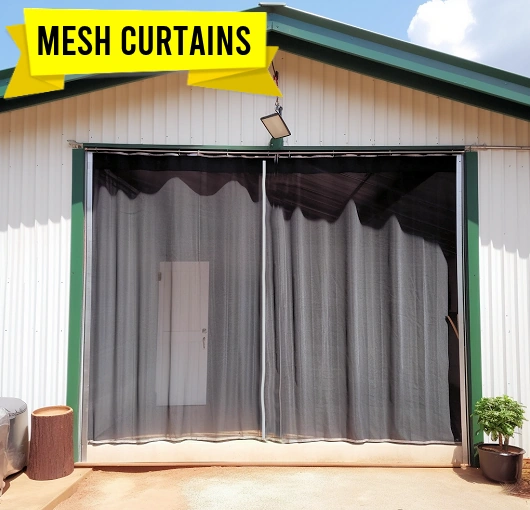 livestock mesh curtains horse barns