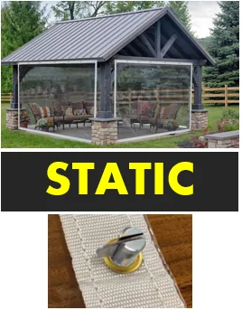 pavilion enclosure - static mounted