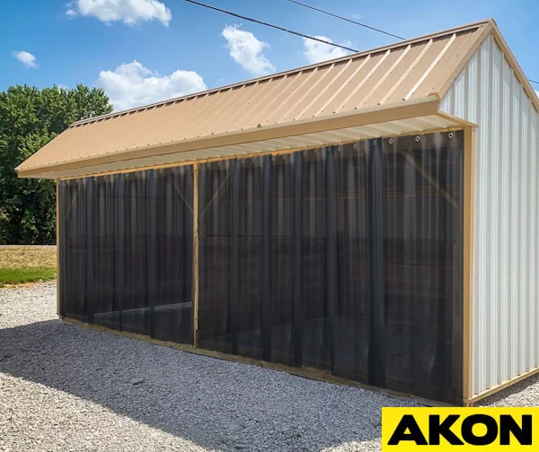 pole barn mesh curtains