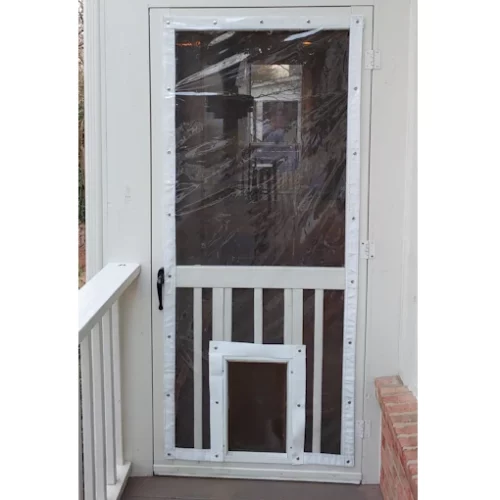 Screen door cover for winter