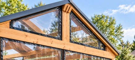 Custom shape clear tarp panels