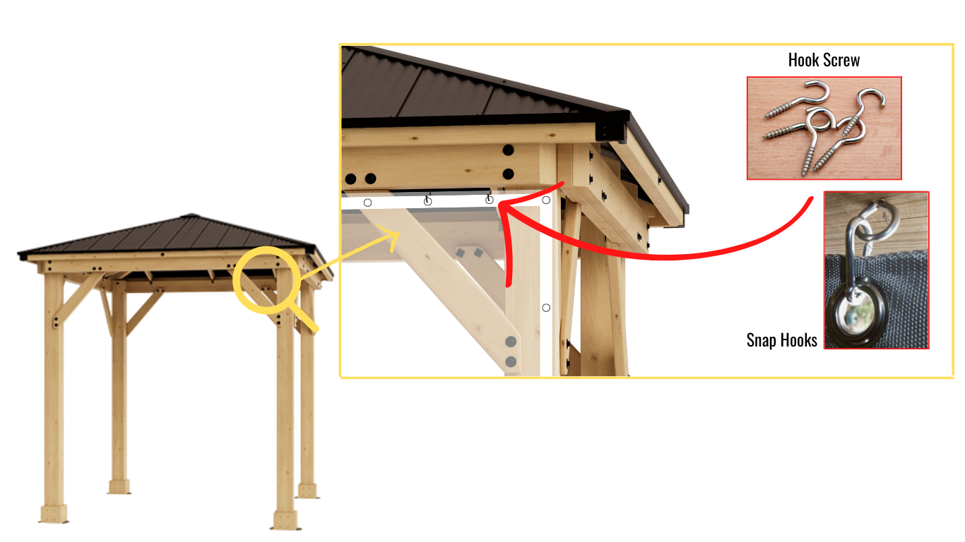 Hook Screw For Curtains