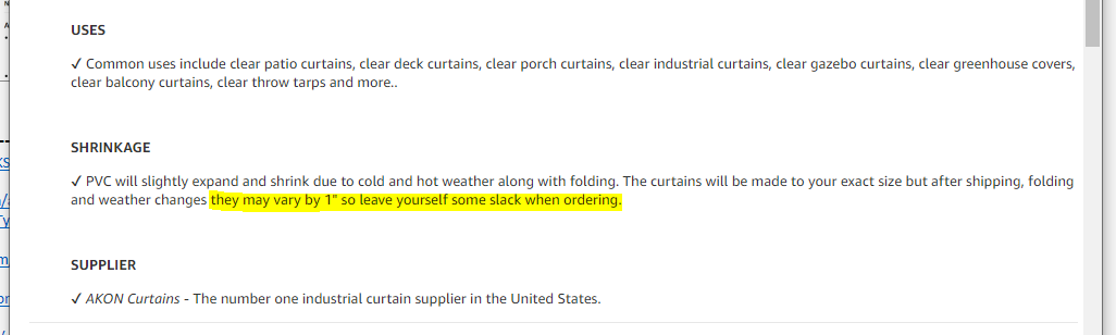 Capture Size Ordering