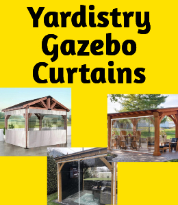 Clear Yardistry Gazebo Curtains