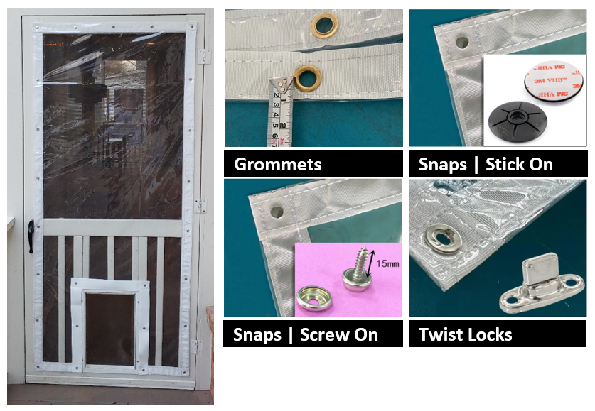 Clear Screen Door Covers