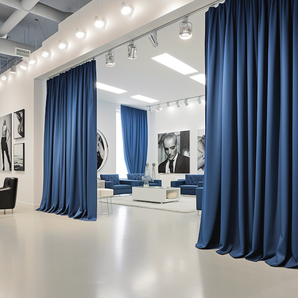 commercial divider curtains lobby