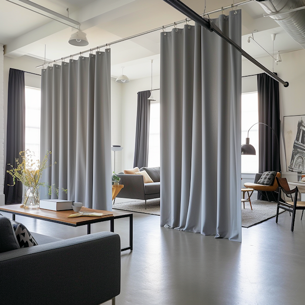 loft commercial curtains