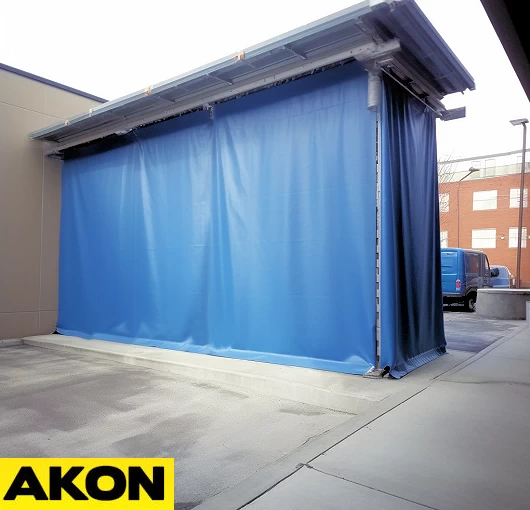 industrial enclosure curtains outdoors