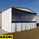 outdoor industrial curtains to cover opening