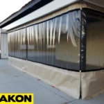 patio industrial commercial clear curtains