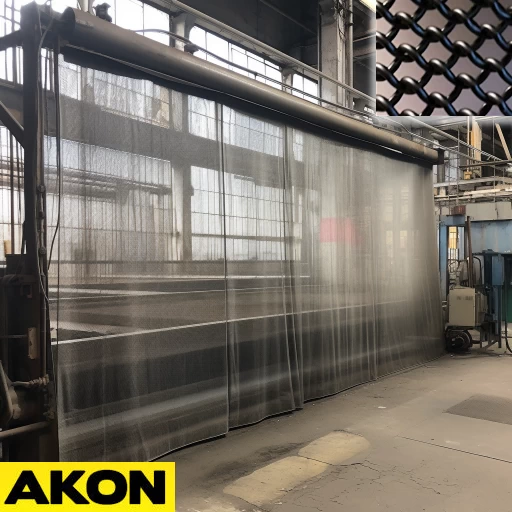 steel mesh safety curtain barrier