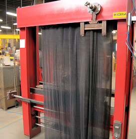 hydraulic press safety ejection curtains