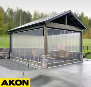 clear pavilion and gazebo side walls made to order