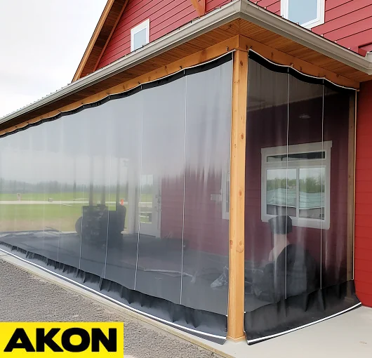 clear porch enclosure panels for wind rain and snow