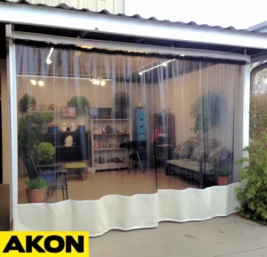 clear retractable patio curtains