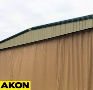 huge retractable curtain outdoor indutrial