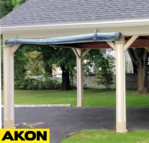 pavilion roll up side curtains clear shades