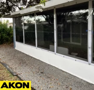 screened in porch clear panels to keep our winter and pollen