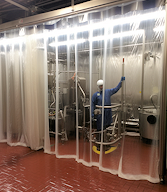 clear usda food processing curtains for fda