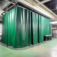 industrial thermal insulated curtain enclosure