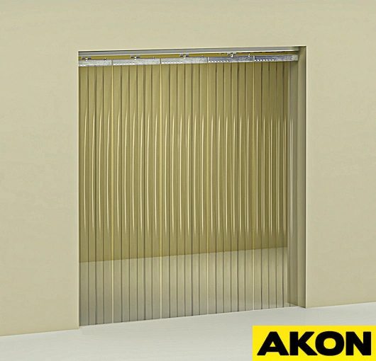 door strip curtain that slides out of the way 2