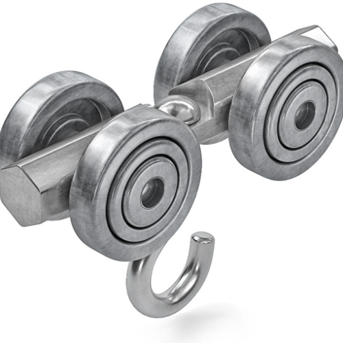 Steel Wheel Curtain Hooks For Tracks