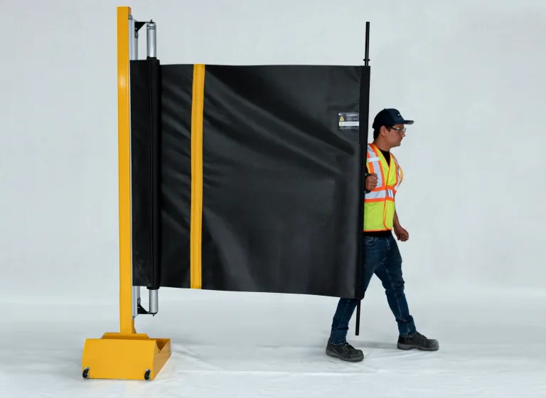 laser barrier curtain retractable