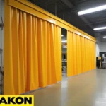 retractable industrial vinyl curtain walls