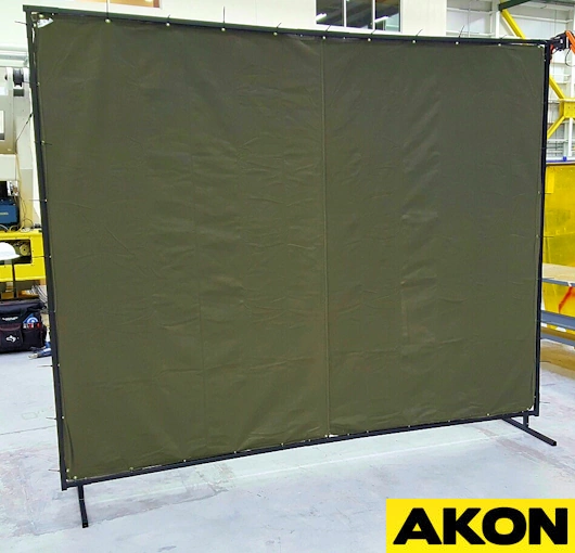 canvas welding screens portable on wheels