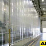 clear divider wall for warehouse