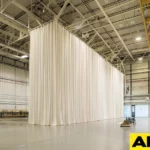 curtain enclosure for warehouse factory very large
