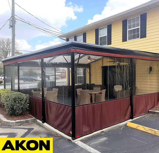 Bar Patio Curtains Enclosure