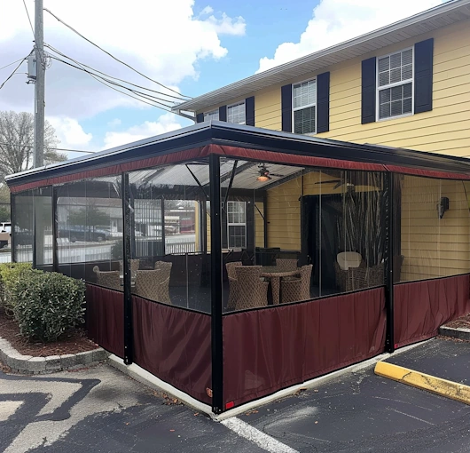 Restaurant Patio Curtains Enclosures Clear (1)