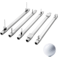 golf curtain tracks retractable rails