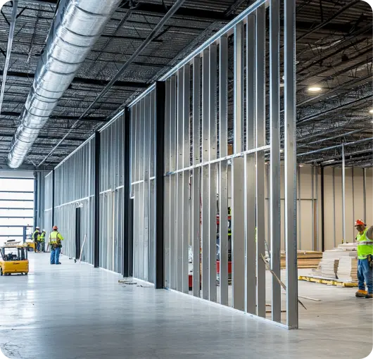 sample-stud-walls-for-dividing-warehouse sample-stud-walls-for-dividing-warehouse