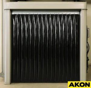 black PVC strip curtain (2)