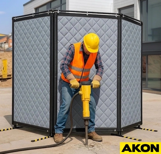 noise barrier portable for jobsite noise barrier portable for jobsite