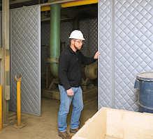retractable industrial soundproof walls