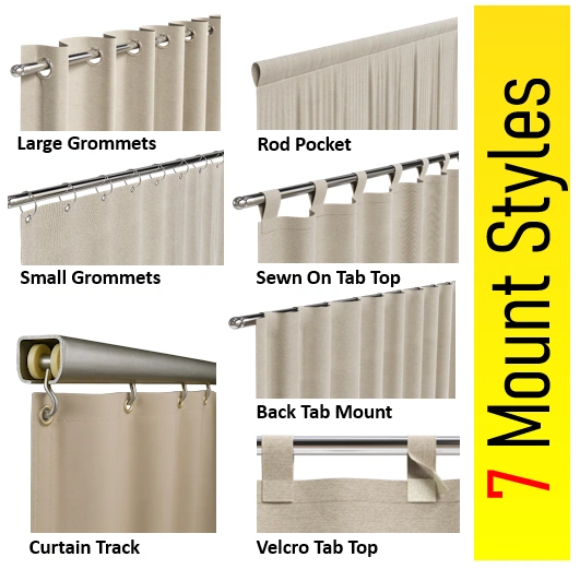 mounting styles fabric curtains 2