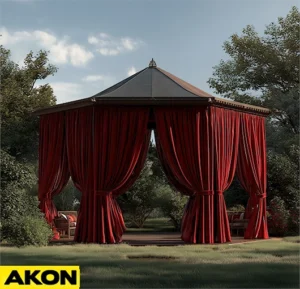 gazebo-privacy-curtains-waterproof-polyester