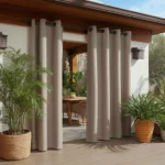 waterproof-curtains-with-grommets-mounted-on-pipe-track