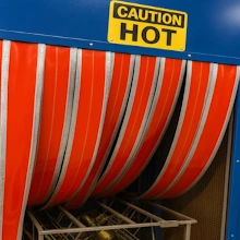 high heat blocking strip curtain