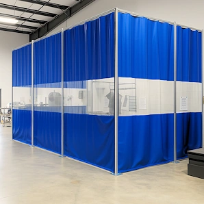industrial freestanding curtains