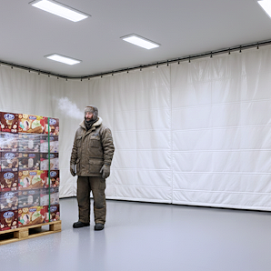 insulated curtains for temperature separation