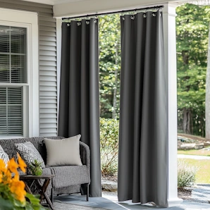 outdoor custom fabric curtains