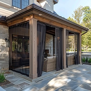 patio mosquito screen curtains