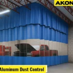 vinyl-paint-spray-booth-curtain-for-aluinum-dust-control