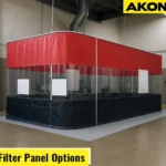vinyl-paint-spray-booth-curtains-with-filter-panel