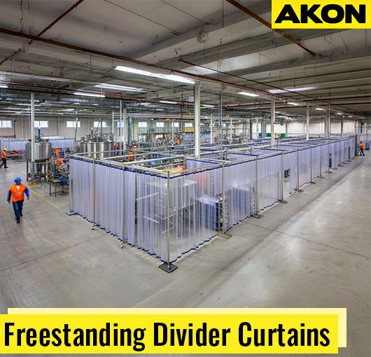 freestanding-industrial-divider-curtain-for-production-facility freestanding-industrial-divider-curtain-for-production-facility