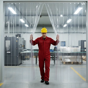 strip curtains and doors